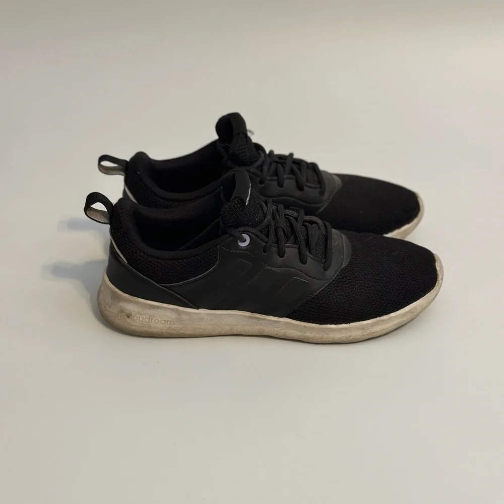 Adidas Cloudfoam Comfy Black Trainers Size 5.5 - Picture 4 of 7